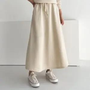 [캣츠원피스][캣츠원피스]겨울 밴딩 기모 롱 플레어스커트