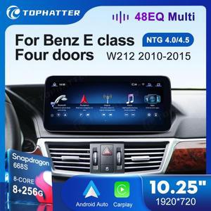10.25 자동차 라디오 메르세데스 벤츠 E 클래스 W212 E260 E300 E350 CarPlay 안드로이드 오토 멀티미디어