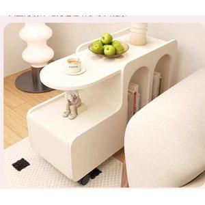 쇼파옆 테이블 협탁 가죽 사이드 사이드테이블 소파옆 82x30x53 카트 토끼