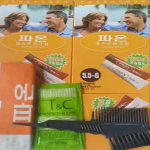 동성제약 파온 엑스트라크림 염모제 무향료 5.5G 진한밤색새치머리용 3개 쌀배아오일함유