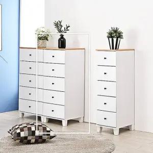 [우아미가구]칠탄 서랍장 5단 400