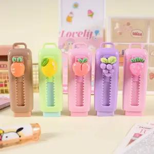 과일 슬라이딩 지우개 판촉용 홍보용 귀여운 예쁜 슬라이드 샤프식 소량 각인 인쇄 가능