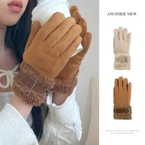 버클 뽀글이 터치 장갑 2880