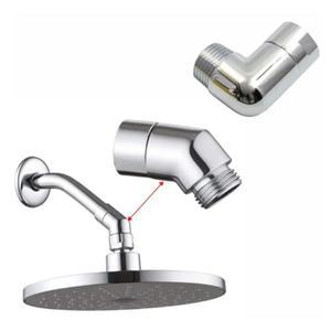 샤워 헤드 팔꿈치 어댑터 상단 스프레이 크롬 앵글 커넥터 욕실 액세서리