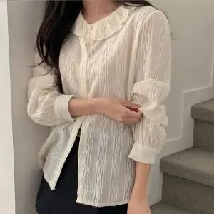 [코코블랑] 에멜 프린지 기모 블라우스