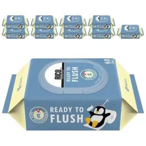 리꼬 변기에 버리는 비데물티슈 60매x5+5(총10팩)