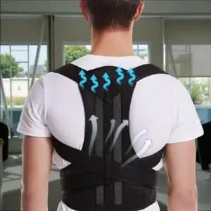 말린 등 펴주는 기구 허리 척추 굽은 말린 어깨 펴주는 바른 교정 자세 밴드