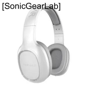 어린이헤드셋 소닉기어 블루투스 헤드폰 뉴 에어폰3 화이트