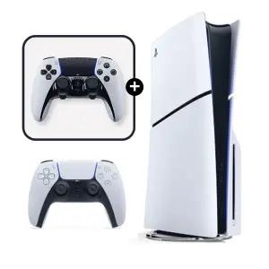 [PS5] 플레이스테이션 5 슬림 디지털 에디션+듀얼센스 엣지 무선 컨트롤러 화이트