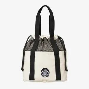 스타벅스 아이보리 폴더블 런치백 파우치