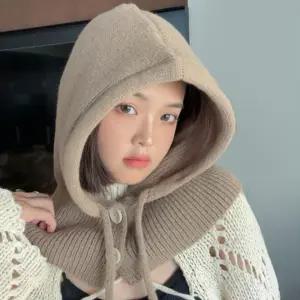 프리미엄 더블 두께 목도리 방한 겨울 바라클라바 모자 17 넥워머 후드 니트 잡화 패션