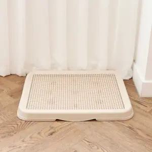 노마진 배변판 소형 크림베이지 토일렛 강아지 화장실 애견용 반려견