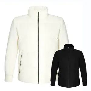 SNP 골프 코듀로이 덕다운 믹스 니트패딩