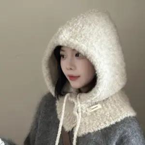 니트 바라클라바 겨울 후드모자 여성 방한 후드 넥워머