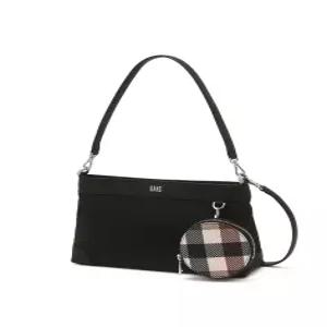 닥스 액세서리 여성 24FW [스테디셀러] 블랙 로고장식 나일론 숄더백 WCBA4F841BK