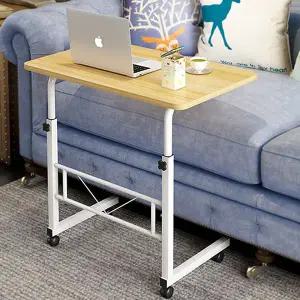 이동식 테이블 사이드 바퀴 노트북 높이 조절 테이블 침대 접이식 조절식 오피스 다용도 리빙 원룸 거실