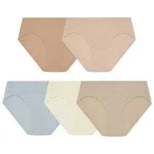 [수아팜] 주니어 여아 리프 코튼 팬티 5매