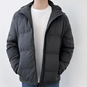 남자 초겨울 모자달린 기본 오리털 패딩 캐주얼잠바 40대 남친