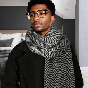 패션 180 30CM 따뜻한 비즈 목도리 두꺼운 가을 겨울 클래식 소년 스카프 머플러 남자