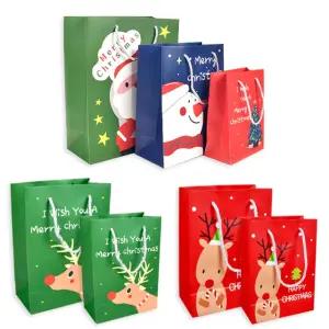 크리스마스 쇼핑백 종이 가방 봉투 부직포 산타 주머니 펠트 선물 포장 종이백 미니 대형