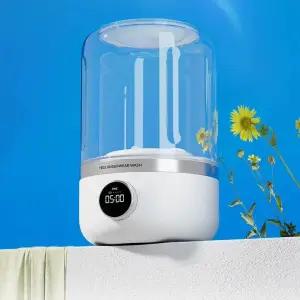 초소형 미니 세탁기 여행 휴대용 무선 사용 탈수기 전용 건조 접이식 양말 소형