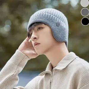 겨울 귀달이 모자 아크릴 겨울 방한 모자 캠핑 남자