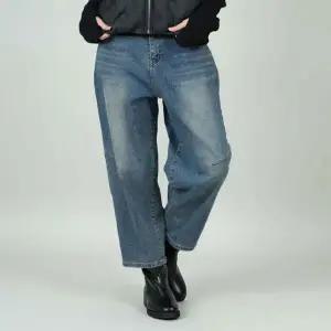 벅시루 여성 노바디진 벌룬 사선다트 속기모 겨울 스판 중청 여자 히든밴딩 청바지 517