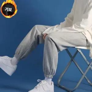 (올핀)겨울 기모안감 오버핏 조거팬츠 캐주얼 레저팬츠