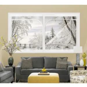 1개 200x165 지퍼식 창풍 방풍비닐 방한비닐 방풍커튼 창문용 비닐 커튼 방풍 비닐문