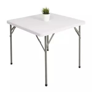 정사각 캠핑 접이식 피크닉 간이 보조 화이트 휴대용 테이블 사각 큐 야외 세트 서브