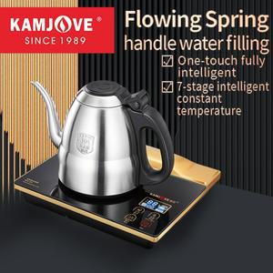 KAMJOVE 티포트 0.8L 완전자동 급수 차 제조 주전자 일정 온도 유지 가열