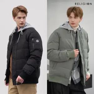 릴리전 남성 후드 패딩점퍼