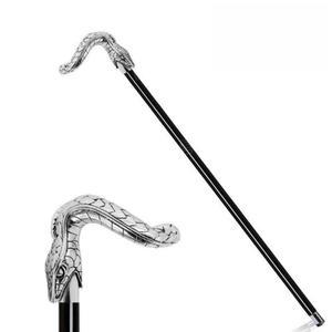 영국 신사 지팡이 실버 블랙