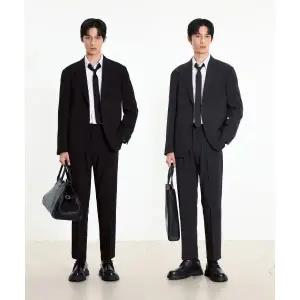 티엔지티 TNGT [SET] 울 블렌디드 컴포트 자켓  테이퍼드 핏 팬츠 (3color) 0TJA5F100