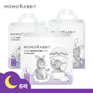 [모모래빗]에코드라이 팬티 기저귀 6팩(밤기저귀 추천)