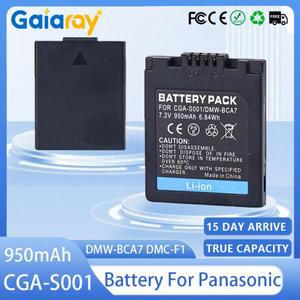 CGA-S001 카메라 배터리 7.2V 950mAh 파나소닉 호환 DMW-BCA7 DMC-F1 용 충전식