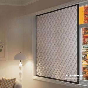 녹음실 커튼 창문 가림막 방음 흡음 거실 방한외부 바깥 인테리어 100cm 누빔