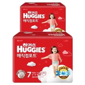 [하기스] 하기스 New 매직컴포트 팬티형기저귀 7단계 남여공용 특점보형 32Px2팩