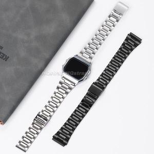 카시오 F-91W F105/108 A158 A168 AE1200 AE1300 금속 스트랩 범용 교체 시계 밴드용 18mm 스테인레스 스틸