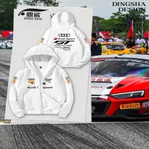 레이싱 자켓 재킷 점퍼 유니폼 모터팀 아우디 호환 슈트 GT 챌린지 CEC 카 팬 카디건 가디건 스웨트셔츠 얇