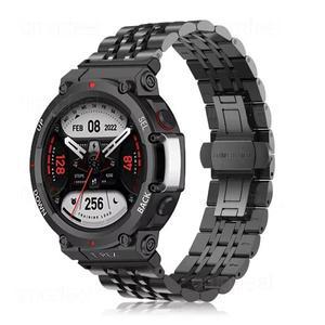 Amazfit T REX 2 스테인레스 스틸 시계 밴드 Amazfit T Rex Pro/T-Rex 금속 팔찌 Amazfit T-Rex 2 스트랩 a