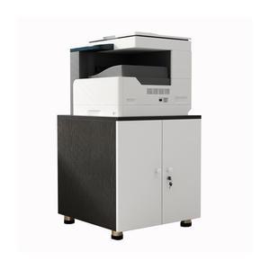 프린터 받침대 책상 선반 월넛 바퀴 거치대 서랍장 2단 사이드 화이트프레임 사무실 보조