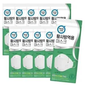[깨끗한나라] 깨끗한나라 황사 방역용 마스크 kf94 흰색 3매x10개