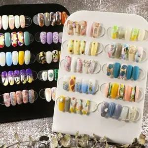 [하프클럽/]네일아트 색상표 네일디자인 컬러차트 네일칼라판 손톱 아트차