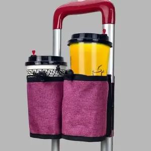 여행 캐리어 가방 손잡이 컵홀더 소품 부품 핑크