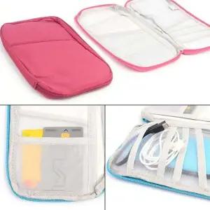 휴대용 다용도미니파우치 여권가방 여권케이스 손가방