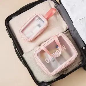 투명 여행용 2종세트 워시백 화장품가방 가방