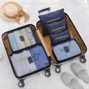 캐리어 파우치 여행 출장 소품 빨래 화장품 정리 6종