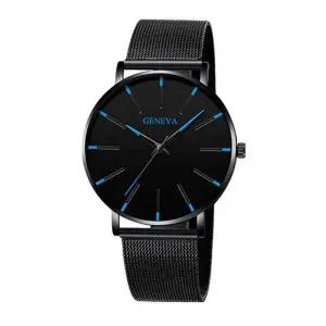 아날로그 남자 손목 시계 메탈 디자인 비즈니스 학생 고급