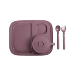 나인웨어 식판 포크 숟가락 어린이 식기 SET 바이올렛